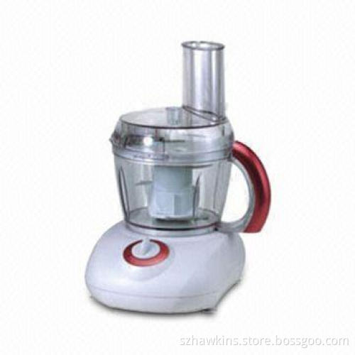 Multi-function Food Processor with 0.8L Plastic Bowl and Safety Locking System